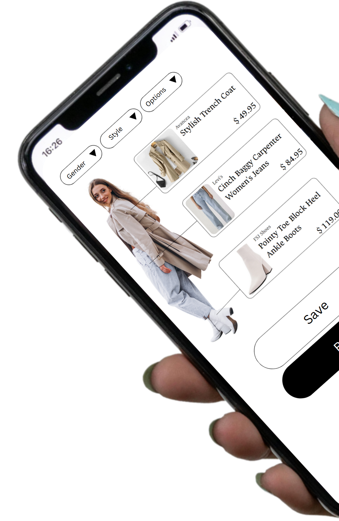 App preview on phone